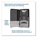 Paper Towels and Napkins | Tork 552548 PeakServe 14.47 in. x 4.04 in. x 25.15 in. Automatic Continuous Paper Hand Towel Dispenser - Black image number 1