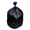 Trash Bags | Boardwalk X7658AKKR01 38 in. x 58 in. 60 gal. 1.5 mil Reprocessed Resin Perforated Roll Can Liners - Black (100/Carton) image number 2