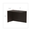  | Alera ALEVA354224ES Valencia Series 42 in. x 23.63 in. x 29.5 in. Reversible Return/Bridge Shell - Espresso image number 4