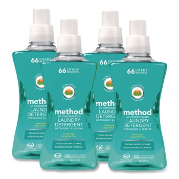 Method 53.5 oz 4X Concentrated Laundry Detergent - Beach Sage (4/Carton)