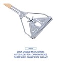 New Year New Savings! Save $25 off $150 | Boardwalk BWK605 62 in. Wood Handle Quick Change Metal Head Mop Handle for No. 20 and Up Heads image number 5