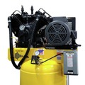 Stationary Air Compressors | EMAX ESP07V120V3 7.5 HP 120 Gallon 2-Stage 3-Phase Industrial V4 Pressure Lubricated Solid Cast Iron Pump 31 CFM @ 100 PSI Patented Plus SILENT Air Compressor image number 3