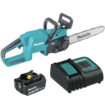 Factory Reconditioned Makita 18V LXT Lithium‑Ion Brushless 14 in. Cordless Chain Saw Kit (4 Ah)