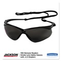Eye Protection | Ansell KCC 22516 Nemesis Readers Safety Glasses - Smoke Frame/Smoke Polycarbonate Lens image number 1
