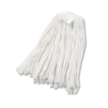 Boardwalk #20 Cut-End Rayon Wet Mop Head - White (12/Carton)