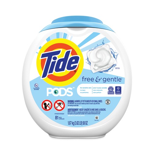 Cleaning & Janitorial Supplies | Tide 91798 HE Compatible Pods - Unscented (4/Carton) image number 0