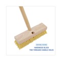 Brooms | Boardwalk BWK3310 10 in. Brush 2 in. Cream Polypropylene Bristles Deck Brush Head image number 3