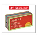  | Universal UNV35612 100 Sheet 3 in. x 3 in. Self-Stick Note Pads - Assorted Neon Colors (12/Pack) image number 3
