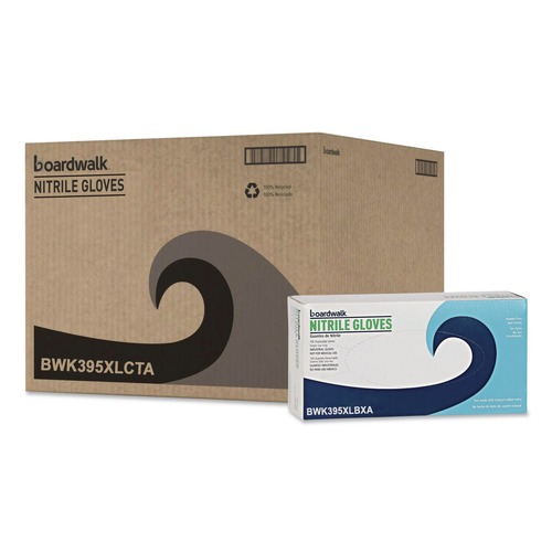 Disposable Gloves | Boardwalk 395XLCTA 5 mil Disposable General-Purpose Powder-Free Nitrile Gloves - X-Large, Blue (1000/Carton) image number 0