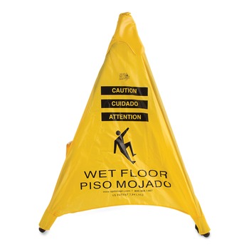 First Aid Only 3 in. x 2.5 in. x 20 in. Pop Up Safety Cone - Yellow