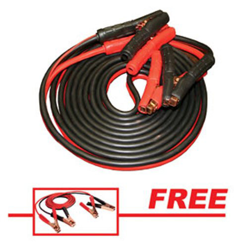 Jumper Cables and Starters | FJC 45255P 25 ft. 800 Amp Commercial-Duty Booster Cable with FREE 12 ft. 250 Amp Light-Duty Booster Cable image number 0