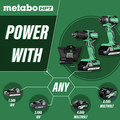 Metabo HPT KC18DDXM 18V Brushless Lithium-Ion Cordless Compact Drill Driver / Impact Driver Combo Kit (1.5 Ah) image number 2