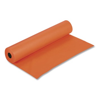Pacon 35 lbs. Wrapping Weight 36 in. x 1000 ft. Rainbow Duo-Finish Colored Kraft Paper - Orange (1-Roll)