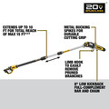 Pole Saws | Dewalt DCPS620M1 20V MAX XR Brushless Lithium-Ion Cordless Pole Saw Kit (4 Ah) image number 11