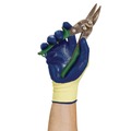 Disposable Gloves | KleenGuard 98232 G60 Nitrile-Coated Cut-Resistant Gloves - Large (Size 9)/Blue/Yellow (12/Pack) image number 4