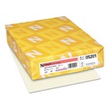 Office Jansan | Neenah Paper 05201 8.5 in. x 11 in. 24 lbs. Bond Weight CLASSIC Linen Stationery - Classic Natural White (500/Ream) image number 0