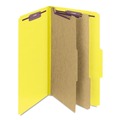 Office Jansan | Smead 19034 Pressboard Six-Section Top Tab Classification Folders - Legal, Yellow (10/Box) image number 0