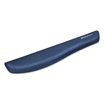 Fellowes Mfg Co. PlushTouch 18.12 in. x 3.18 in. Keyboard Wrist Rest - Blue