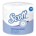 Toilet Paper | Scott 4460 Essential Standard Septic Safe 2 Ply Roll Bathroom Tissue - White (80/Carton) image number 0
