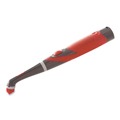 Cleaning & Janitorial Supplies | Rubbermaid 2057486 Reveal Power Scrubber Red/White Nylon Bristles 1.73-in Brush Red Plastic Handle image number 1