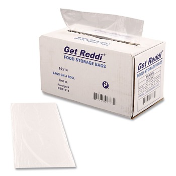 Inteplast Group PBR1014 0.75 mil. 10 in. x 14 in. Food Bags - Clear (1000/Carton)