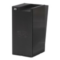 Office Jansan | LZB 25-9EX 25 Pocket Holds 9 in. Plastic Expandable Time Card Rack - Black image number 1