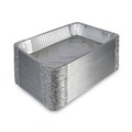 Food Trays, Containers, and Lids | Boardwalk BWKSTEAMFLDP Full-Size Aluminum Steam Deep Table Pan - Silver (50/Carton) image number 2