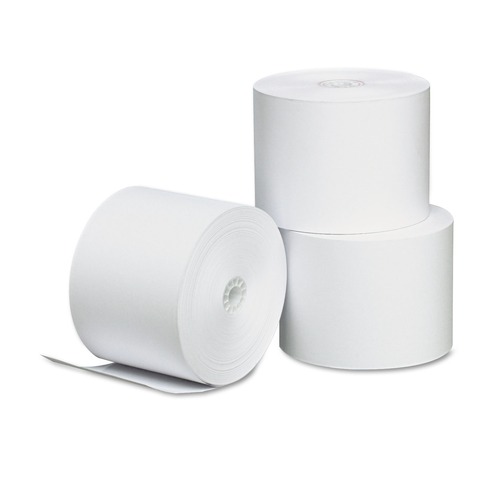 Office Jansan | Universal UNV35762 2.25 in. x 165 ft. Direct Thermal Printing Paper Rolls - White (3/Pack) image number 0