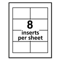 Office Jansan | Avery 05390 2-1/4 in. x 3-1/2 in. Horizontal/Vertical Name Badge Insert Refills - White (50/Box) image number 3