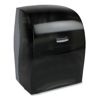 Kimberly-Clark Professional Sanitouch 12.63 in. x 10.2 in. x 16.13 in. Hard Roll Towel Dispenser - Smoke