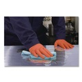 Disposable Gloves | Ammex GWUOFN48050 9.06 in. 6 mil Ultra Industrial Flock-Lined Nitrile Disposable Gloves - X-Large/Orange (500/Carton) image number 4