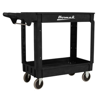 UTILITY CARTS | Homak PP06039021 30 in. x 16 in. Industrial Polypropylene Service Cart