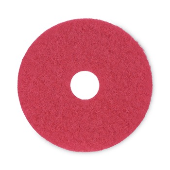 CLEANING AND SANITATION ACCESSORIES | Boardwalk BWK4015RED 15 in. Buffing Floor Pads - Red (5/Carton)