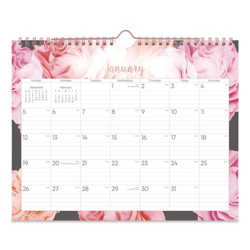 Calendars & Planners | Blue Sky 147480 12-Month (Jan to Dec): 2026 Joselyn Monthly Wall Calendar - Floral Artwork, White/Multicolor Sheets image number 0