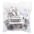Paper Clips, Binder Clips, & Fasteners | SICURIX BAU68010 0.38 in. x 2.75 in. ID Strap Clips - Clear (25/Pack) image number 0