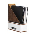 Office Jansan | Bankers Box 07223 4 in. x 9 in. x 11.5 in. Corrugated Cardboard Magazine File - Wood Grain (12/Carton) image number 4