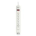Office Jansan | Tripp Lite TLP606USB 6 Outlets / 2 USB 6 ft. Cord 990 Joules Protect It! Surge Protector - Gray image number 2