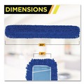 Mops | Gritt Commercial GRI18260 60 in. x 5 in. Microfiber Looped Dust Mop Pad Head - Blue image number 3