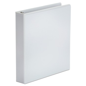 Universal Economy 1.5 in. Capacity 11 in. x 8.5 in. Round 3-Ring View Binder - White