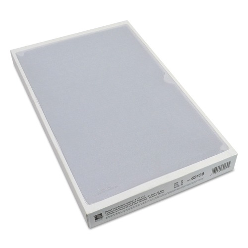 C-Line 62139 Deluxe Legal Size Vinyl Project Folders - Clear (50/Box) image number 0