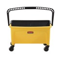 Mop Buckets | Rubbermaid Commercial HYGEN RCP Q900 Microfiber Press Wring Bucket Holds Up to 18 in. Frame image number 3