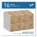 Paper Towels and Napkins | Scott 37490 Essential 1-Ply 8 in. x 9.4 in. Multi-Fold Towels - White (16/Carton) image number 2