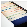  | Universal UNV14216 1/5-Cut Tab Deluxe Bright Color Hanging File Folders - Legal Size, Blue (25/Box) image number 2