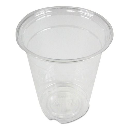 Boardwalk BWKPET12 Plastic 12 oz. PET Cold Cups - Clear (20-Piece/Sleeve 50-Sleeve/Carton) image number 0