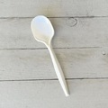 Food Service | Boardwalk BWKSPOONMWPPIW 5.31 in. Mediumweight Wrapped Polypropylene Plastic Spoon Cutlery - White (1000/Carton) image number 3