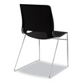 Office & Office Supplies | HON HMS1.N.ON.Y Motivate Supports Up to 300 lbs. High-Density Stacking Chairs - Onyx/Black/Chrome (4/Carton) image number 4