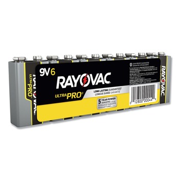 Rayovac 9V Ultra Pro Alkaline Batteries (6/Pack)