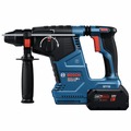 Rotary Hammers | Factory Reconditioned Bosch GBH18V-24CK24-RT 18V Lithium-Ion Brushless Connected 1 in. Cordless SDS-Plus Bulldog Rotary Hammer with 2 Batteries (8 Ah) image number 2