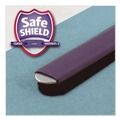 File Folders | Smead 14030 6-Section Pressboard Top Tab Classification Folders with 6 SafeSHIELD Fasteners - Letter Size/Blue (10/Box) image number 2