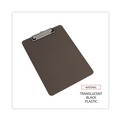 Office Jansan | Universal UNV40311 Low-Profile Plastic Clipboard with 0.5 in. Clip Capacity for 8.5 x 11 Sheets - Translucent Black image number 4